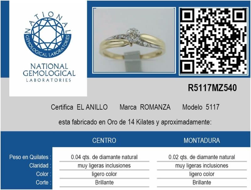 5117 Solitario con diamantes - Image 4