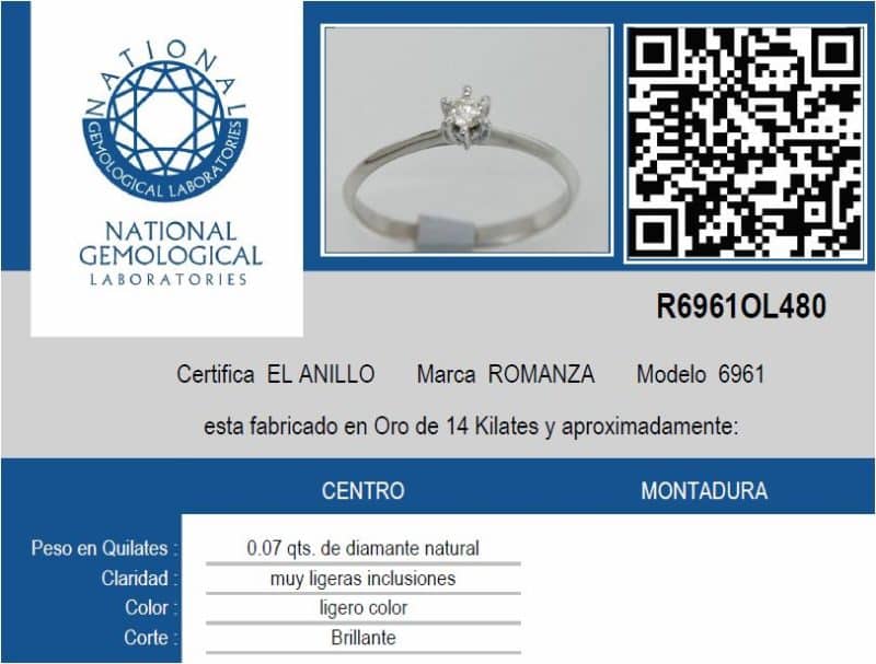 6961 Solitario con diamantes - Image 4