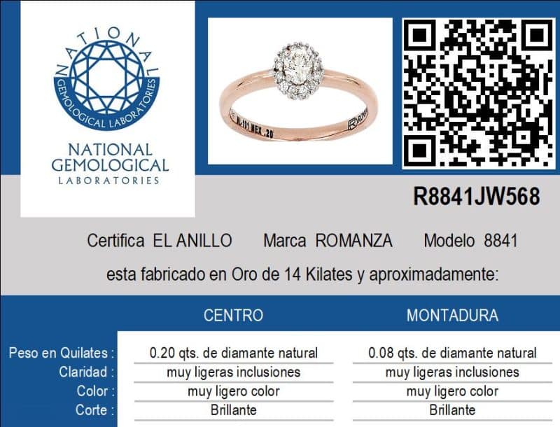 8841 Solitario con diamantes - Image 4