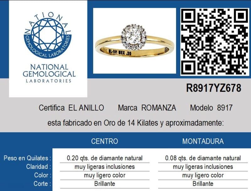 8917 Solitario con diamantes - Image 4